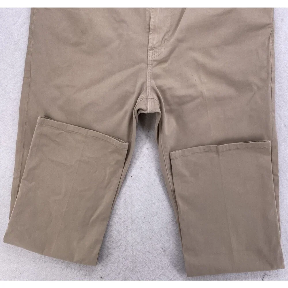 AG Adriano Goldschmied The Protege Straight Leg Pants 38x34 Khaki Tan Made in US